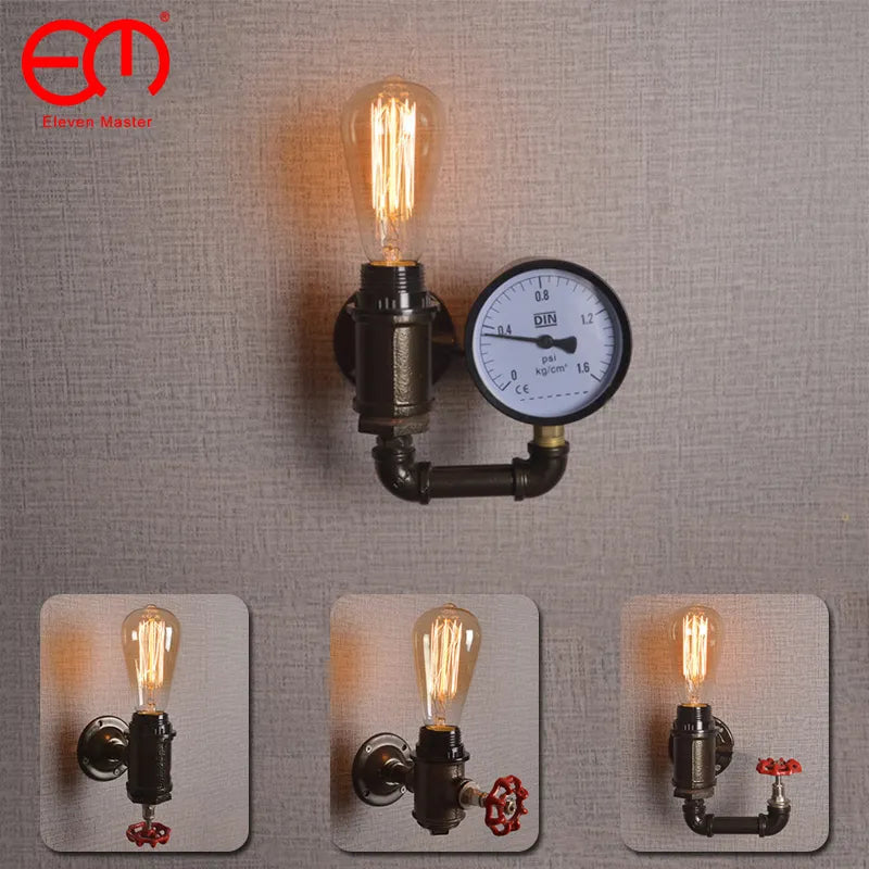 Luminaire industriel vapeur forme robinet