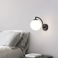 Nordic minimalist glass ball wall light for home