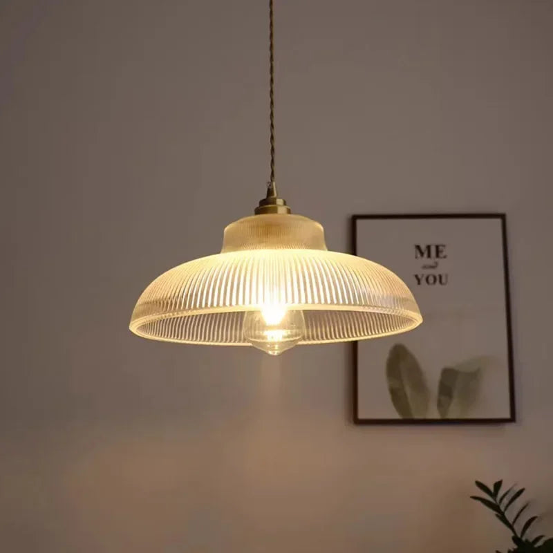 lustre led vintage en verre pour décoration intérieure