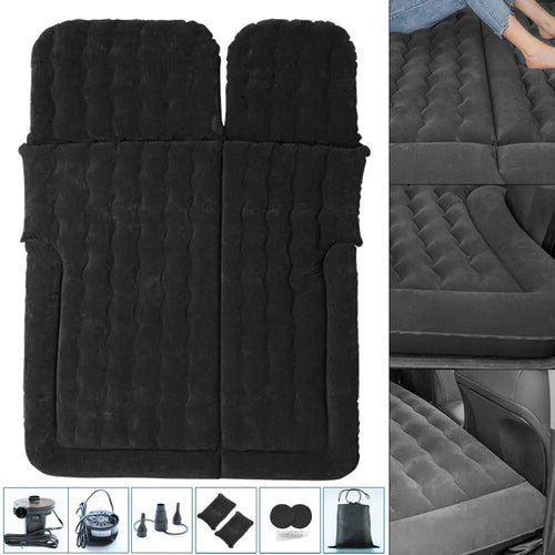 SUV Car Air Mattresses Folding Mattress with Air Pump∙ Inflatable Pillow 175 x 130 x 13CM, Max300KG Inflatable Mattress for Cars - vue 2 sur 6
