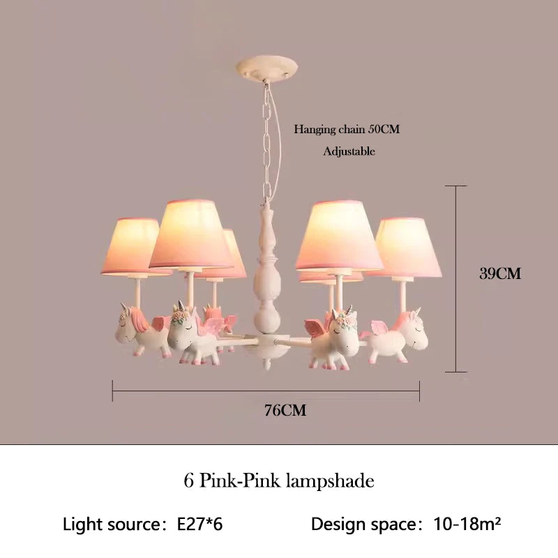 lustre enfant LED rotatif style nordique romantique et chaleureux - vue 21 sur 24