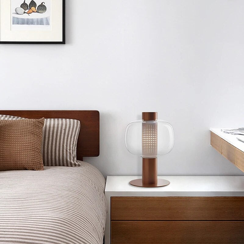 lampe de table luxe moderne verre simple