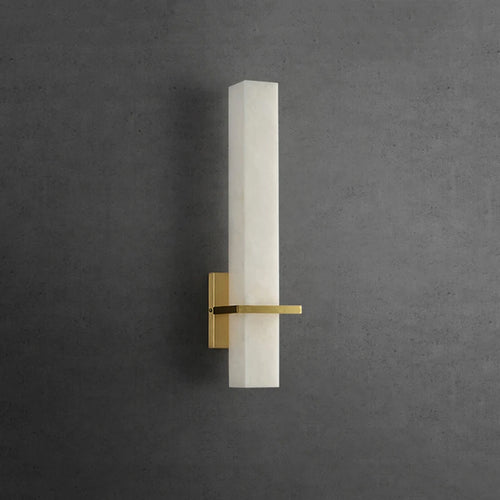 applique murale led en marbre et cuivre doré luxueuse