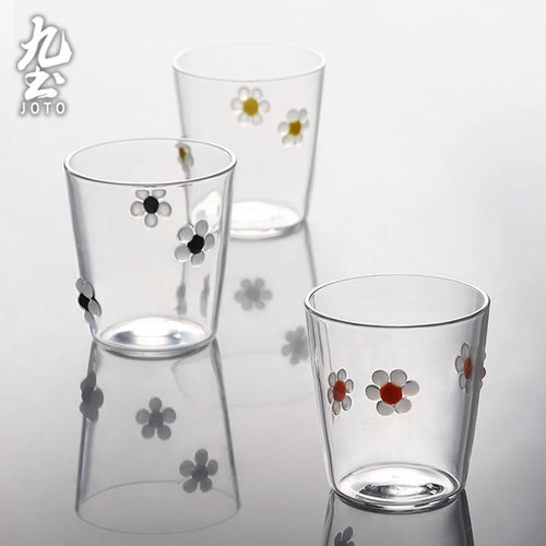 Verre à boire strié résistant chaleur style moderne