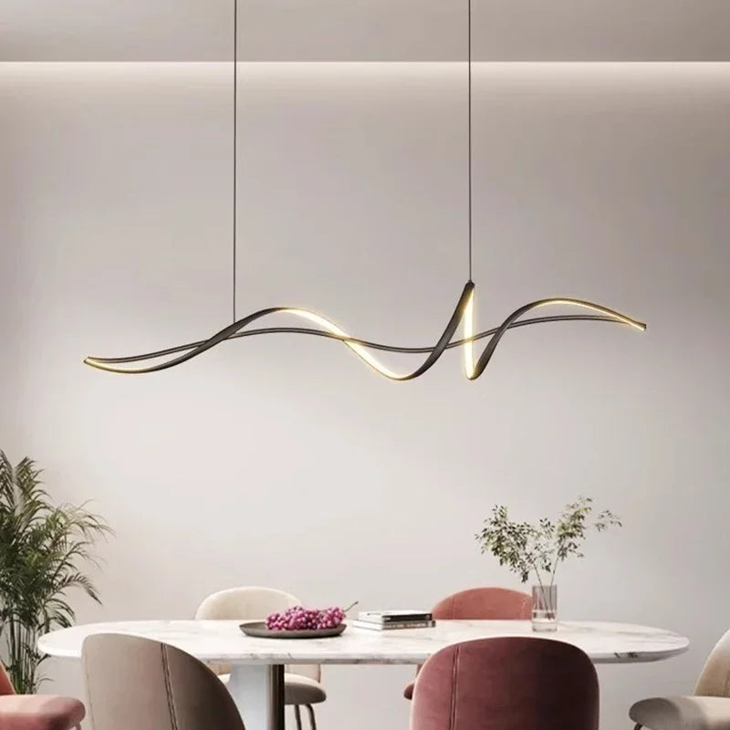 2024 Modern Home Decoration Circular LED Lights, Living Room Chandeliers, Dining Room Chandelier, Indoor Lighting - vue 5 sur 12