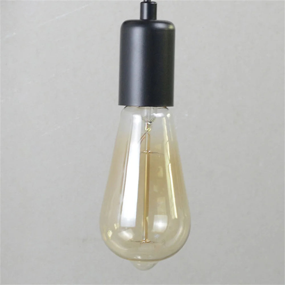 Modern minimalist nordic loft wood and iron wall light - vue 8 sur 8