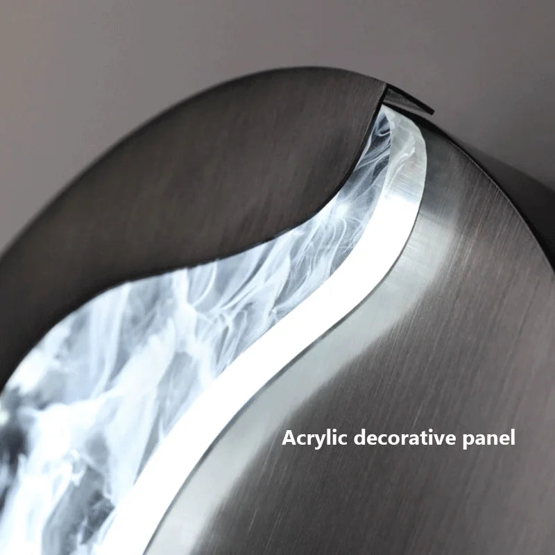 applique murale abstraite fille visage led luxe art décoration - vue 7 sur 8