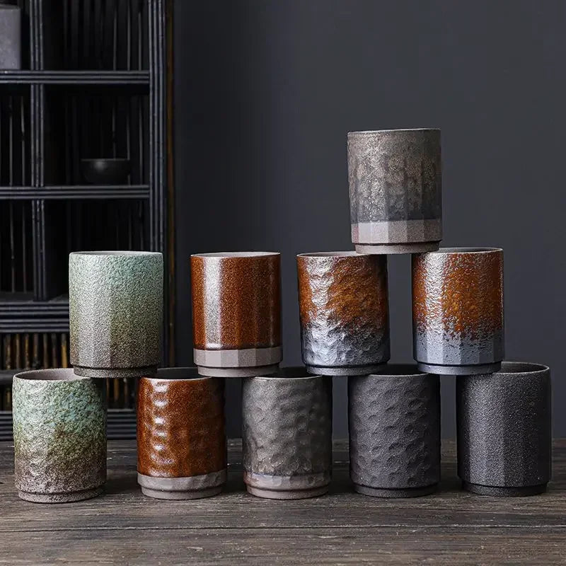 mug artisanal en céramique style rustique maison bureau