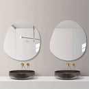 Ellipse Irregular Bathroom Acrylic Shatterproof Mirrors, Wall Mirror, Non Glass Mirror Decor for Bedroom, Living Room
