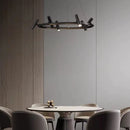 lustre led rotatif minimaliste hauteur réglable