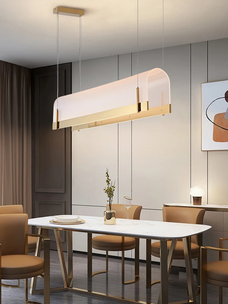 lustre en acrylique pour bar et restaurant moderne - vue 4 sur 8