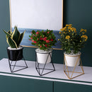 White Ceramic Vase, with Bracket Small White Vase, Round Ceramic Flower Vase, for Modern Nordic Home Decor, Living Room, Office