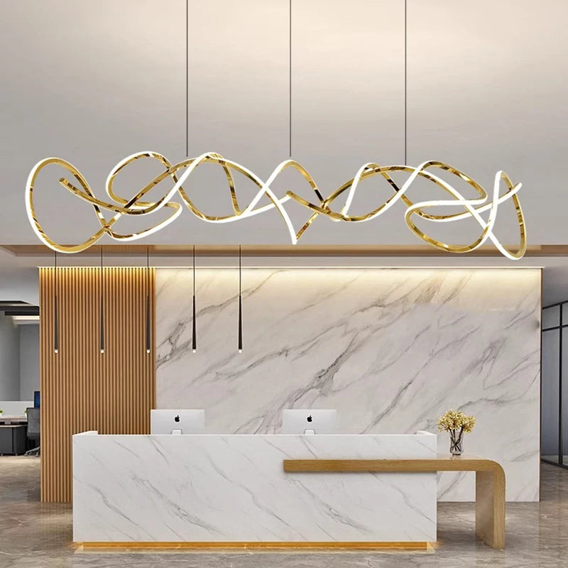 Lustre LED design moderne idéales décoration intérieure - vue 5 sur 11