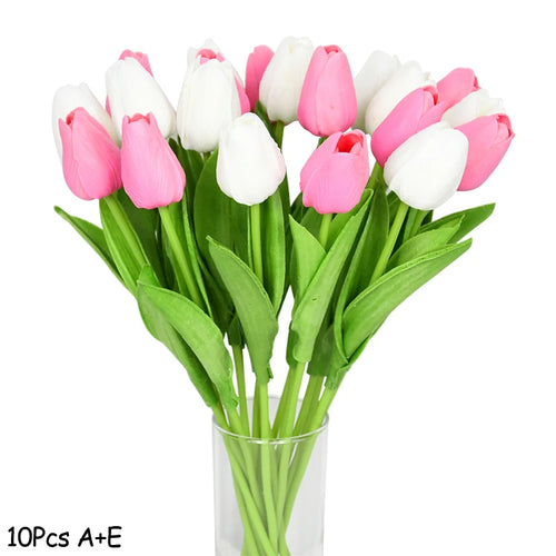 lot de 10 tulipes artificielles pour décoration de mariage et jardin - vue 21 sur 33
