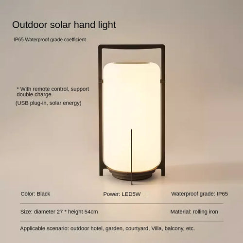 lampe de bureau portable led solaire usb avec télécommande étanche