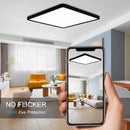 Tuya Smart LED plafonnier App commande vocale Alexa Google télécommande plafonniers carrés salon chambre éclairage