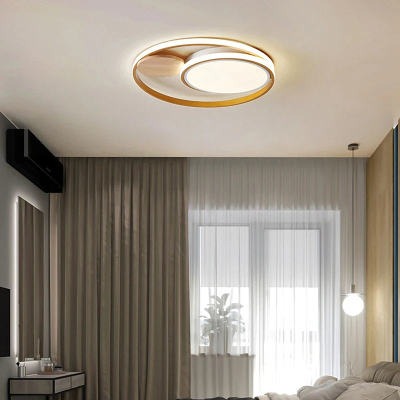 plafonnier led nordique simple créatif 2 styles atmosphère chaude - vue 4 sur 8