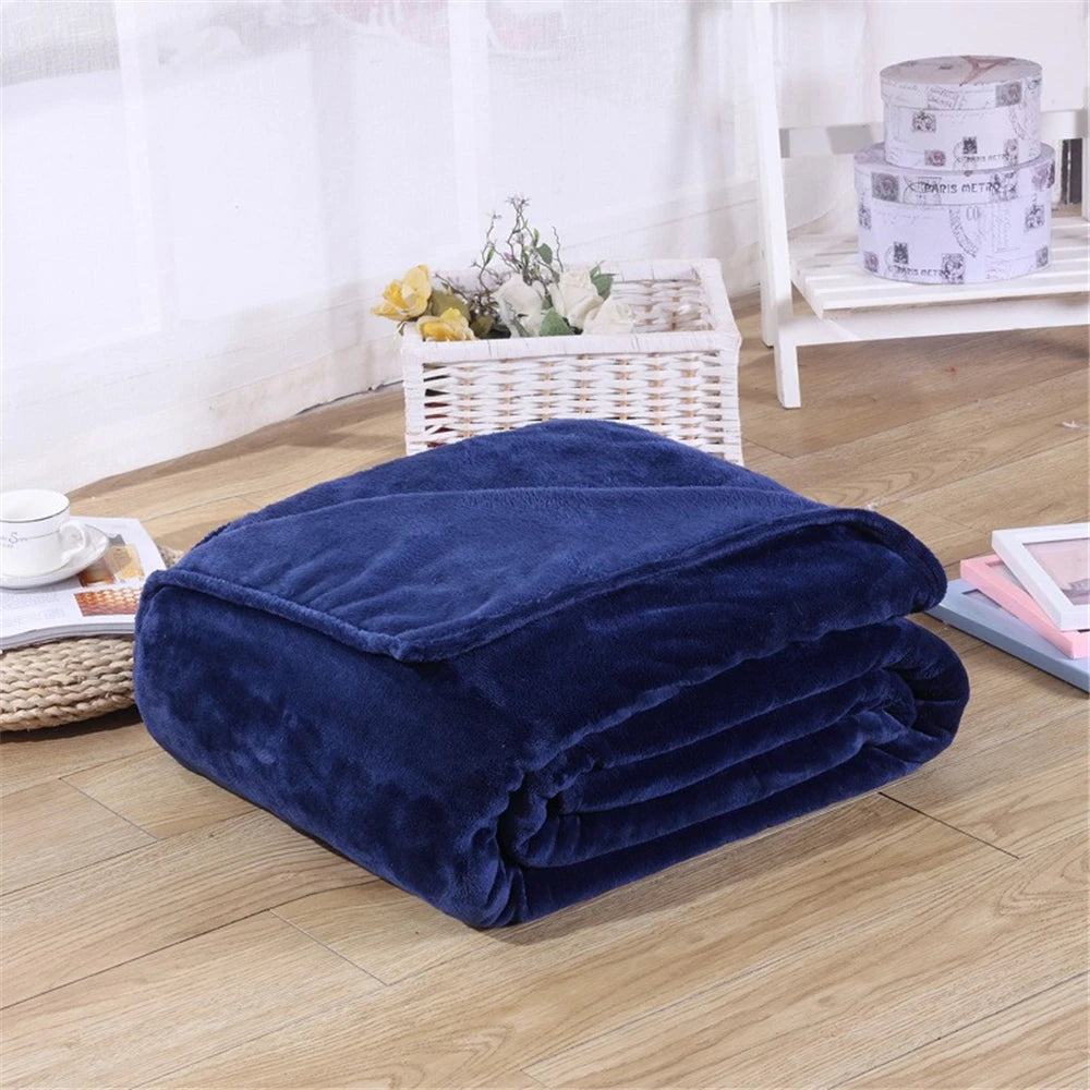 Plaid polaire flanelle douce chaude antipeluches maison - vue 4 sur 7