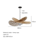 Wabi sabi style pendant light, rattan woven light, dining room home decoration, bedroom living room pendant light