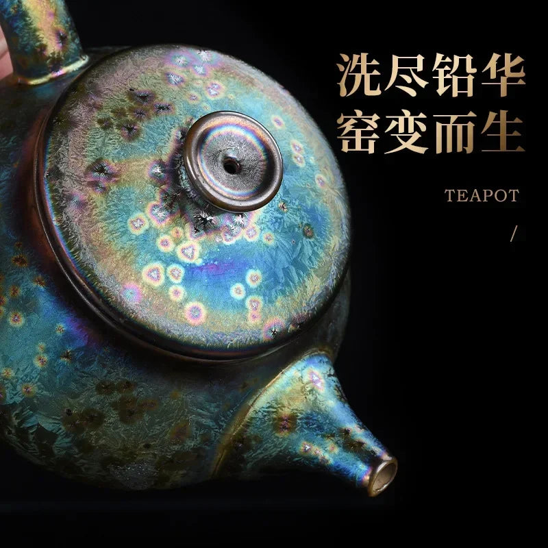 Théière jianzhan yao céramique tianmu style bureau maison - vue 3 sur 6