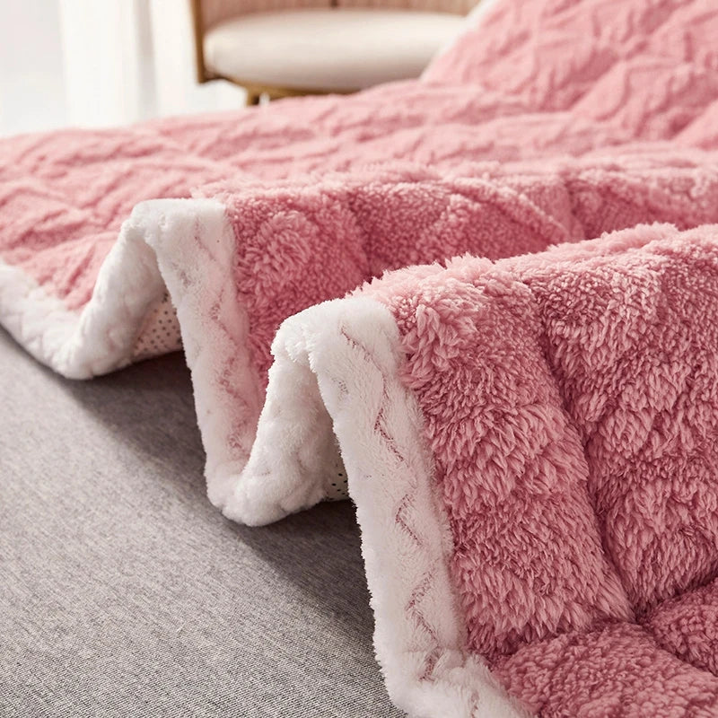 surmatelas doux en velours agneau pour étudiants et dortoirs - vue 6 sur 12