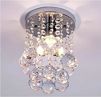 lustre moderne led boule de cristal luminaire suspension plafonnier
