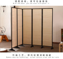 Living room partition screen, simple folding bedroom, shelter, mobile home, simple modern Chinese and Japanese style solid wood
