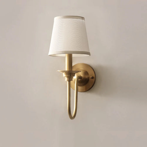 applique murale cuivre nordique simple salon couloir - vue 2 sur 7