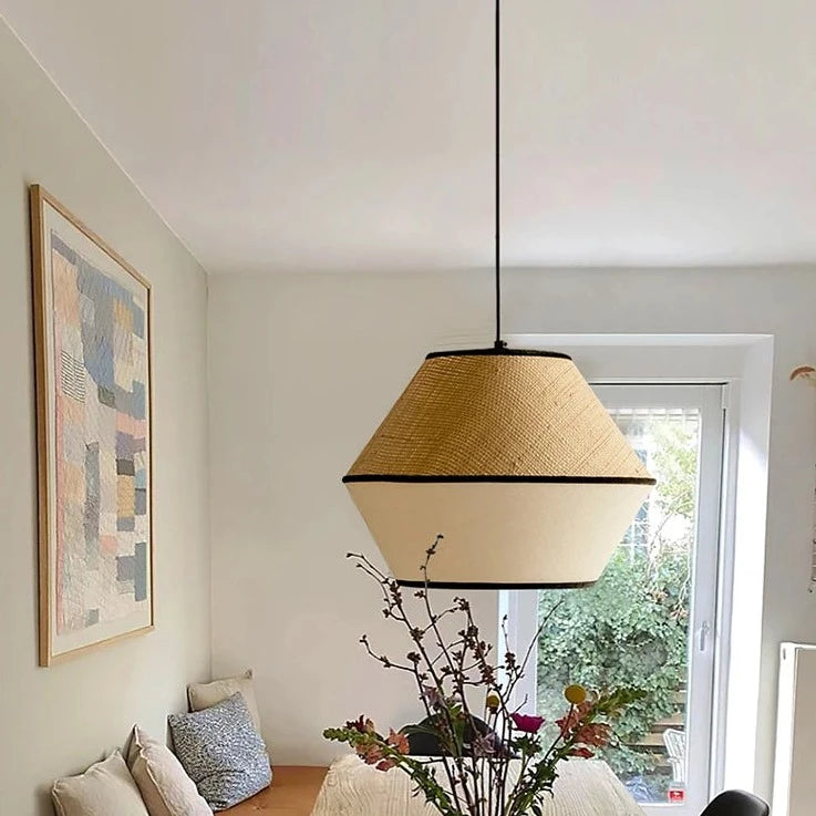 Suspension Bohême Wabi Sabi fait à la main nouveau Design rotin pays américain Euro cuisine restaurants magasins bureau hôtel appartement lampes suspendues - vue 3 sur 10