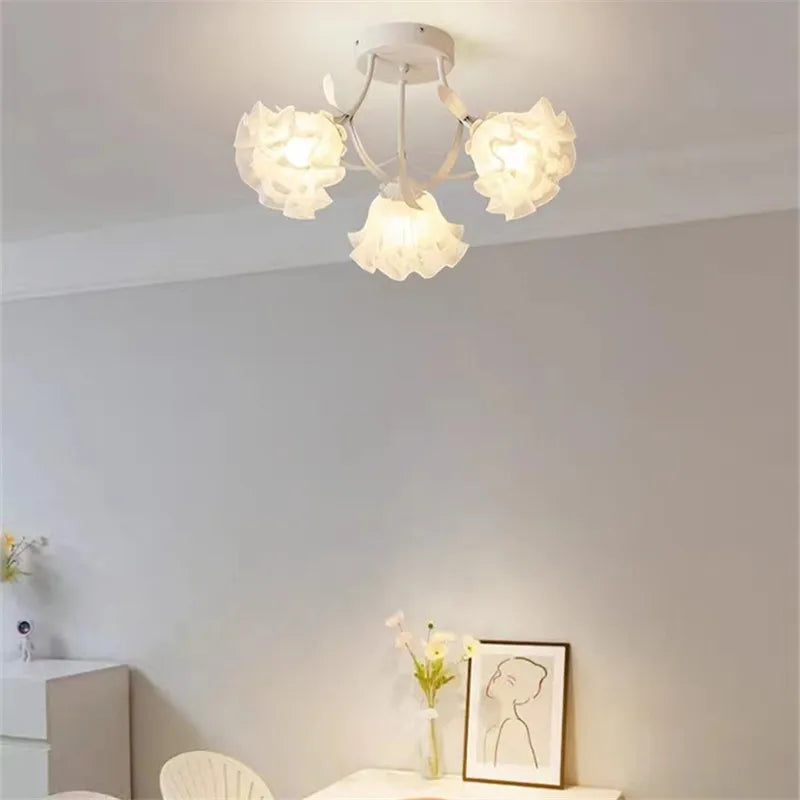 lustre créatif fleurs décoration nordique pour intérieur moderne - vue 6 sur 24