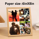 Personalized wooden photo frames, custom photo frame ornaments, simple holiday gifts indoors, commemorate precious memories