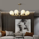 Luxury minimalist Nordic copper postmodern chandelier