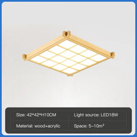 plafonnier moderne en bois pour décoration intérieure élégante