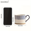 Tasse ceramique style japonais motif artisanal bureau maison