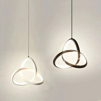 Suspension LED en forme de cercle rotatif