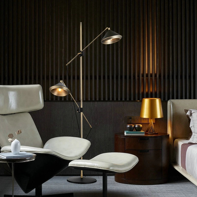 lampadaire moderne de luxe angle réglable lumières décoratives personnalisées