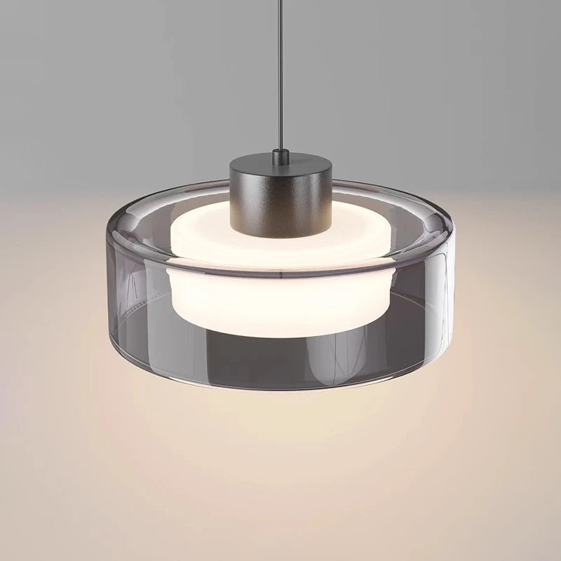 Suspension moderne créatif en verre led pour décoration maison