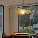 suspension japonaise en rotin style wabi sabi pour décoration moderne
