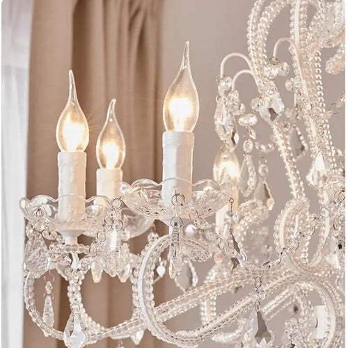 lustre retro en cristal art nordique pour salon et salle à manger - vue 6 sur 11