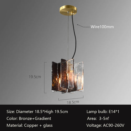 All Copper Living Room Wall Lamp, Modern Luxury Tv Wall Designer Glass Pendant Lamp Minimalist Nordic Bedroom Bedside Lamp