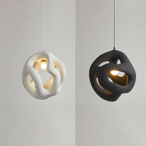 Design créatif nordique wabi-sabi suspension LED lumières Lustre Restaurant Bar décor à la maison chambre salle à manger luminaire suspendu - vue 3 sur 9