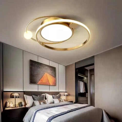 Lustre Led moderne pour chambre salon cuisine étude plafonnier ménage nordique atmosphère créative luminaire - vue 2 sur 13