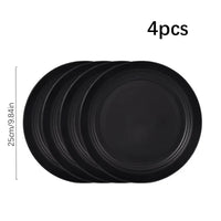 Ensemble vaisselle camping plastique assiette bol tasse couverts