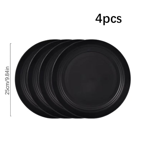 Ensemble vaisselle camping plastique assiette bol tasse couverts