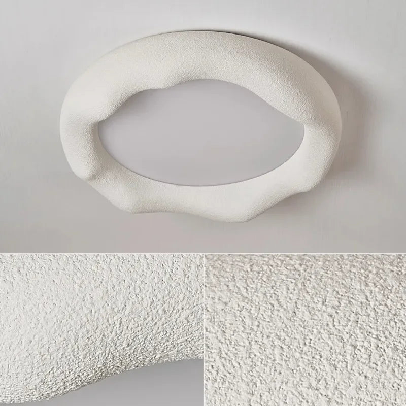 plafonnier nuage style wabi sabi minimaliste pour éclairage doux - vue 7 sur 12