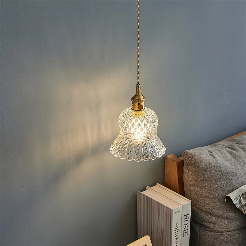 suspension en verre transparent pour éclairage moderne et décoratif - vue 5 sur 9
