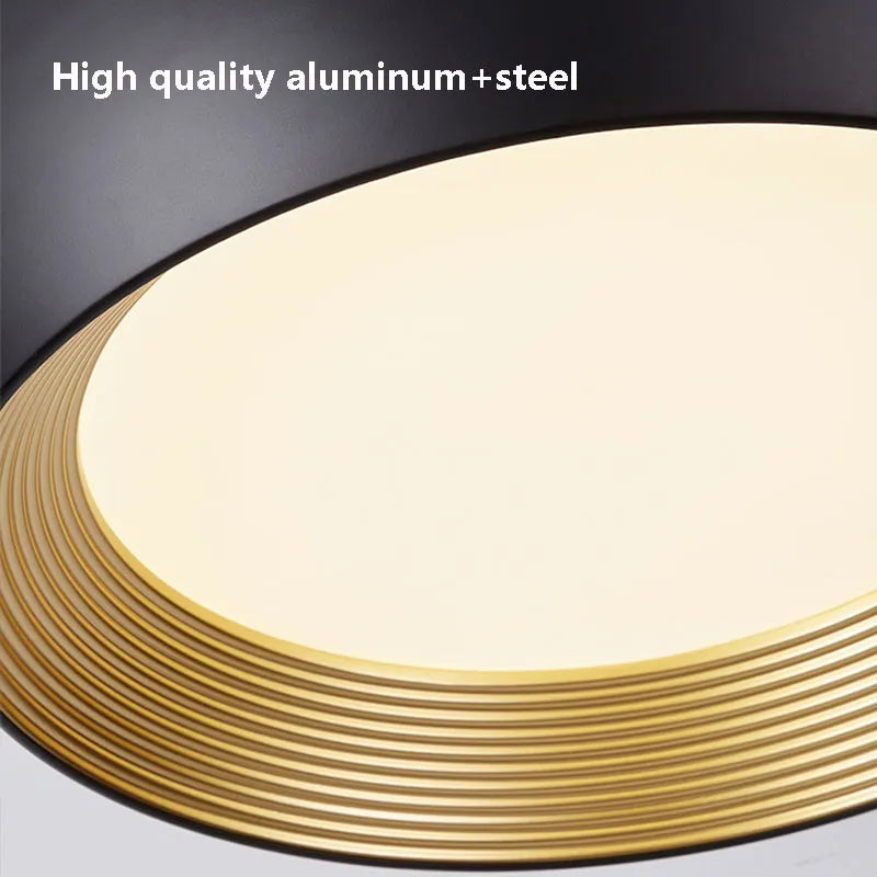 Italian minimalist vortex pattern ceiling light - vue 6 sur 10