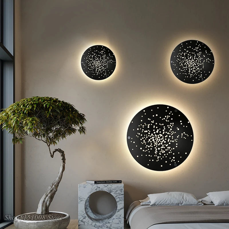 applique murale led 2022 luxe moderne canapé tv fond - vue 5 sur 10