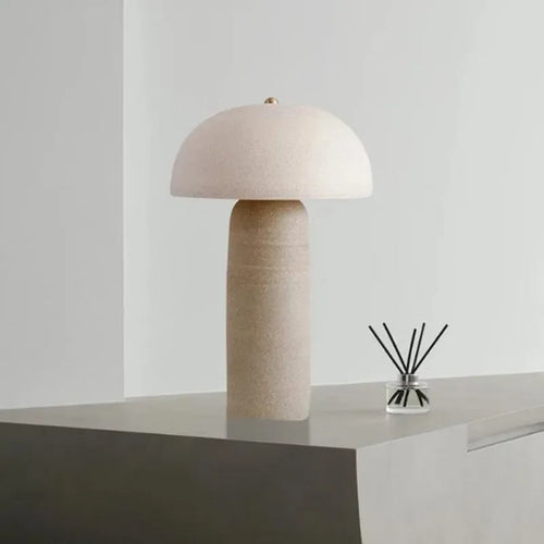 lampe à poser en poterie japonaise style wabi-sabi décoration artistique - vue 2 sur 8