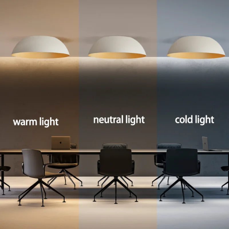 Plafonnier led moderne ultra-mince décor maison - vue 4 sur 12